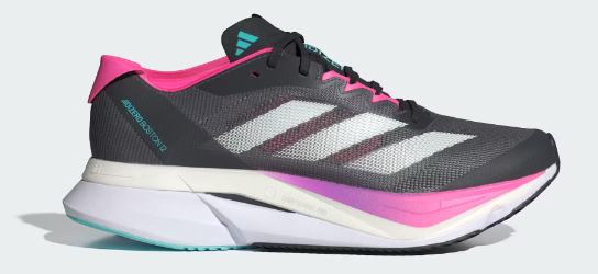 Scarpe runner ADIDAS BOSTON 12 W NERO ROSA Donna