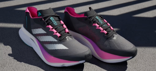 Scarpe runner ADIDAS BOSTON 12 W NERO ROSA Donna
