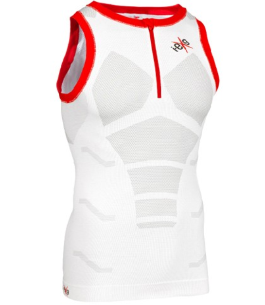 Abbigliamento runner I-EXE CANOTTA GOLD RUNNING TANK-TOP Bianco Unisex